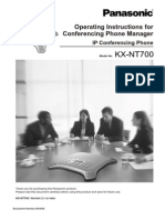 Panasonic - Ip Conference Phone - Model Kx-nt700 - Cpm-En