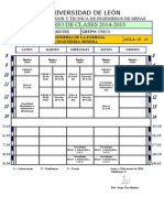 Horario Grado 1º 1ºsemestreb