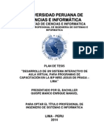 Desarrollo de Un Sistema Interactivo de Aula Virtual para Programas de Capacitación en La Iep Niño Jesus de Praga - Lima