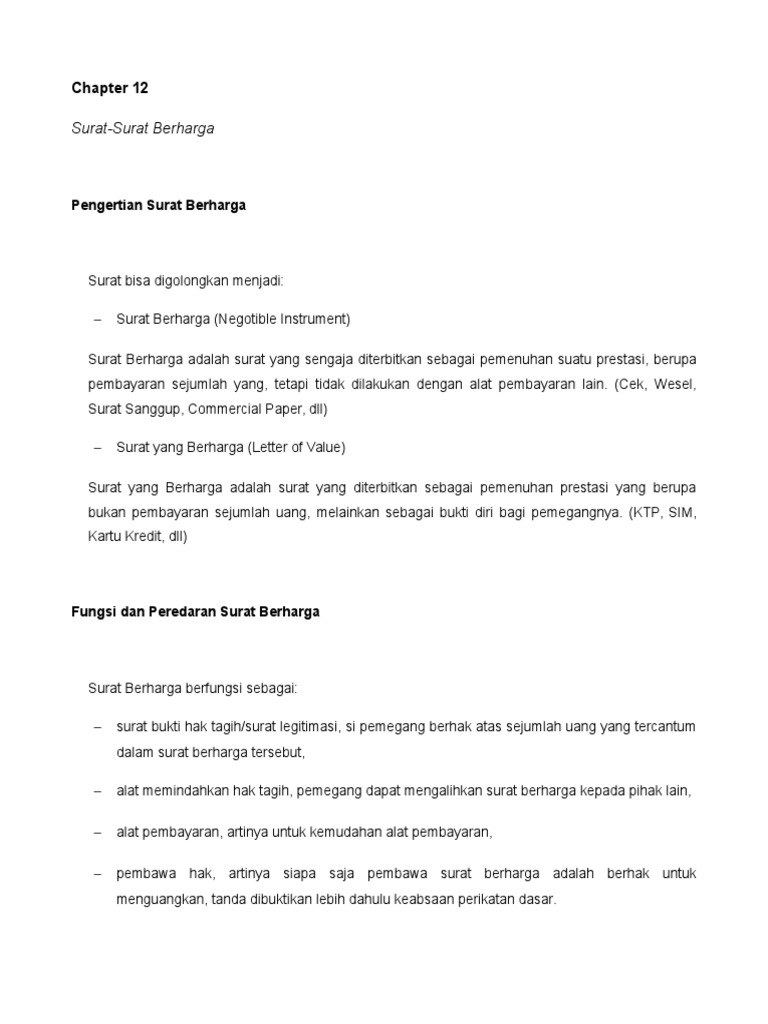 Surat Berharga