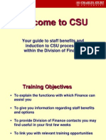 Finance Induction