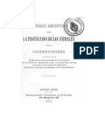 Sarmiento - Instrucciones Para La Sociedad Arg. Para La Protección de Animales