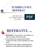 Intocmirea Unui Referat