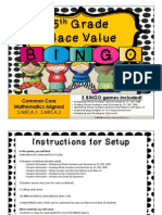 Place Value Bingo Game - 5th Grade Preview