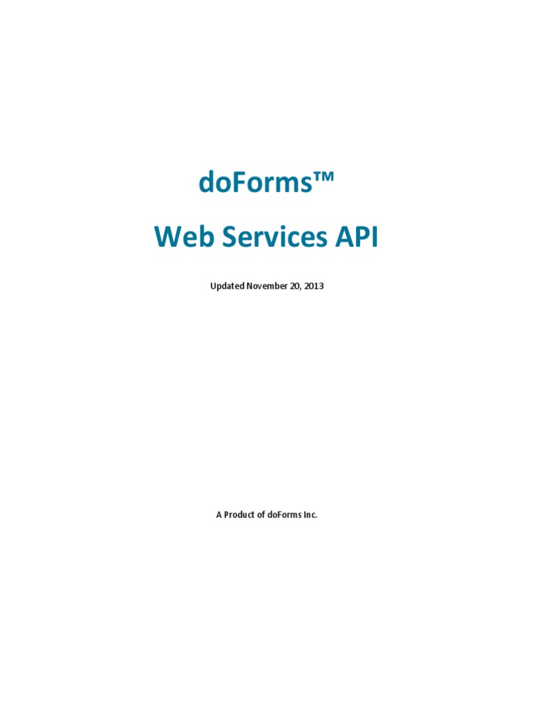 Web Services Guide Doform | PDF | Web Service | Mobile Device