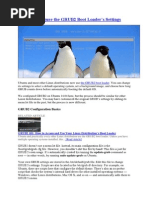 How To Configure The GRUB2 Boot Loader