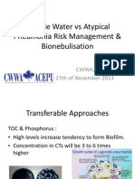 Potable Water vs Atypical Pneumonia Risk Management & Bionebulisation