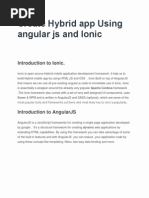 Create Hybrid App Using Angular Js and Ionic