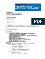 "Orientación, Consejería y Terapia Familiar y de Pareja" 2015