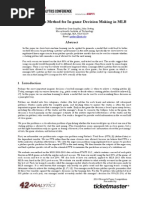 Practicing Sabermetrics | PDF | Pitcher | Positions (Team Sports)