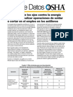 Protección de Los Ojos Contra La Energía Radiante Al Realizar Operaciones de Soldar o Cortar en El Empleo en Los Astilleros