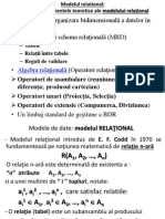 f1521 Modelul Relational