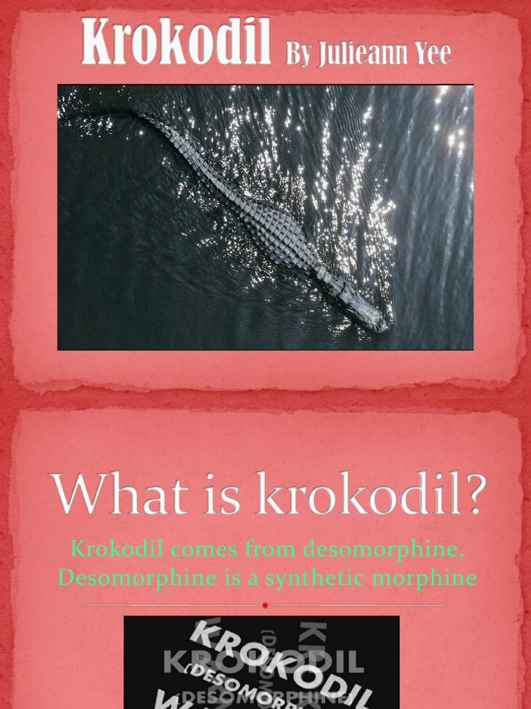 Krokodil powerpoint pptm  Drugs  Medicine