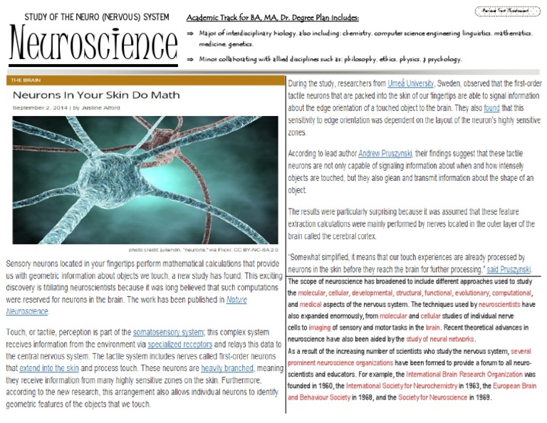 Neuroscience 1 0 | PDF | Self-Improvement | Science & Mathematics