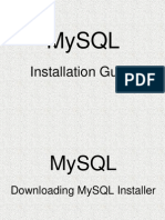 Prerequisites MySQL