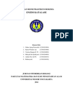 Laporan Resmi Praktikum Biokimia Enzim Katalase