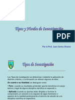 tipos y niveles de la investigacion