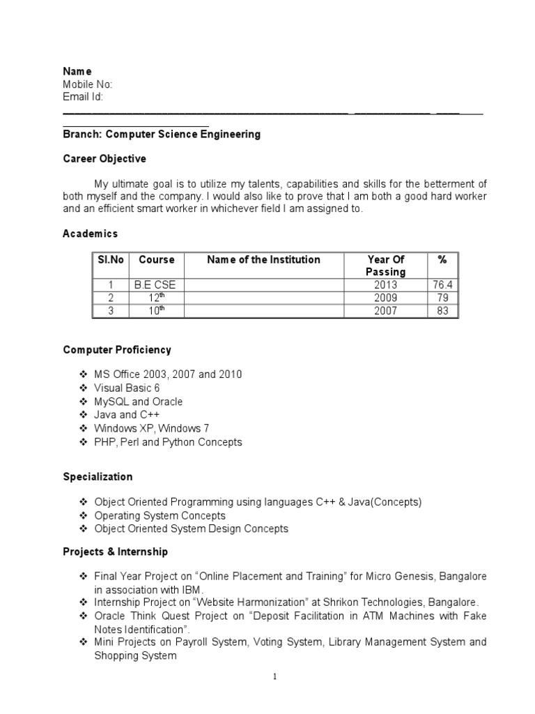 Sample Technical Resume | PDF | Object Oriented Programming | Software