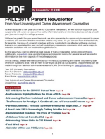 Fall 2014 UC Newsletter