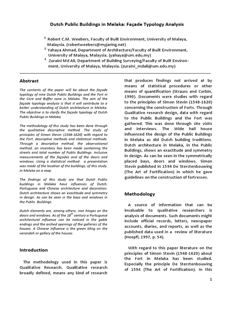 Dutch Public Buildings Facade Typology Analysis-Libre PDF | PDF ...