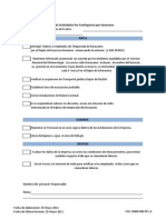 Lista de Actividades Contingencia Por Huracanes