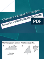 Lesson 3.4 - Similar Triangles