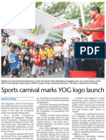 Sports Carnival Marks YOG Logo Launch, 11 Jan 2009, Sunday Times