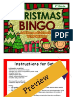 bingo - christmas addition and subtraction 4th preview