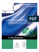 Lubricantes de Conciencia Ambiental Biodegradables, Ecológicos y No Tóxicos PDF