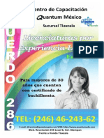 Licenciaturas Por Acuerdo 286