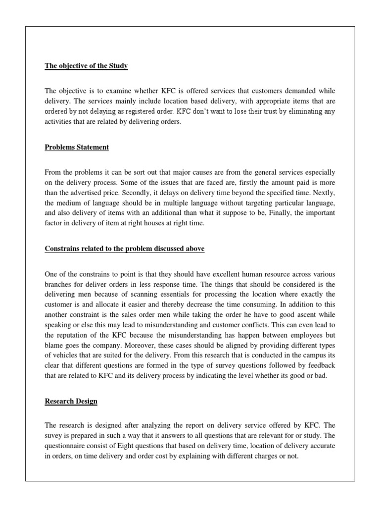 Objective study