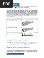 Cisco SFP Modules