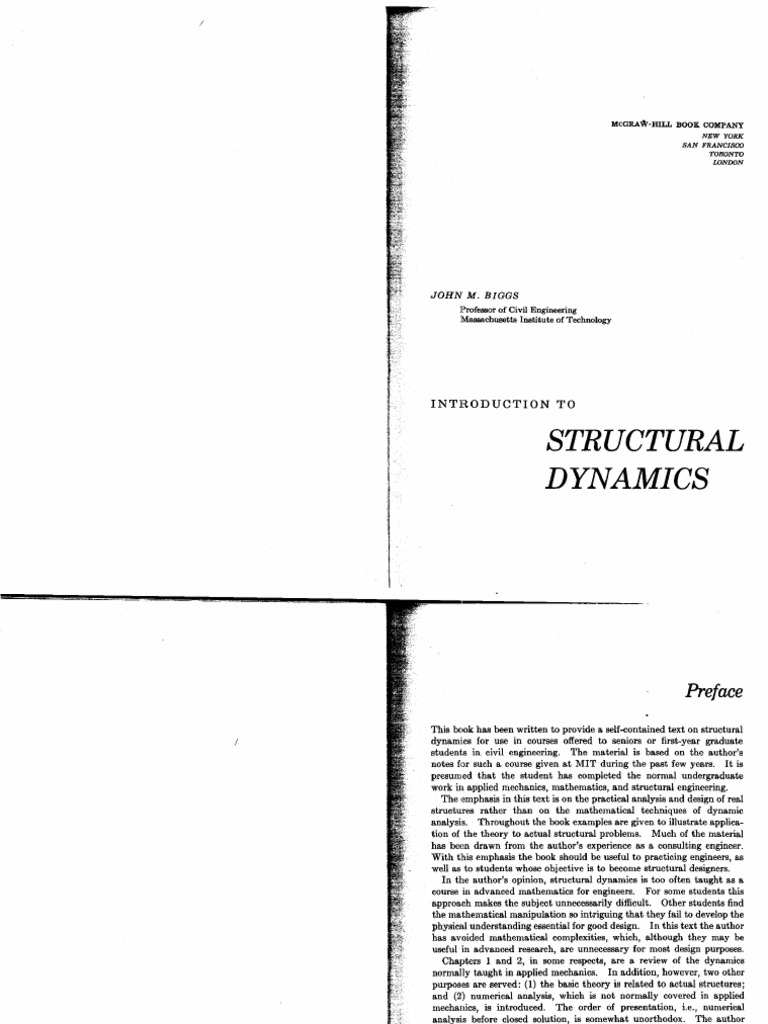Introduction To Structural Dynamics Biggs PDF | PDF
