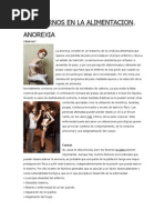 Trastornos en La Alimentacion