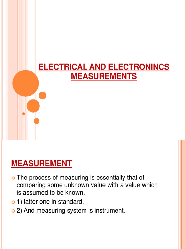 Electrical Measurement Instrumentation Guide | PDF