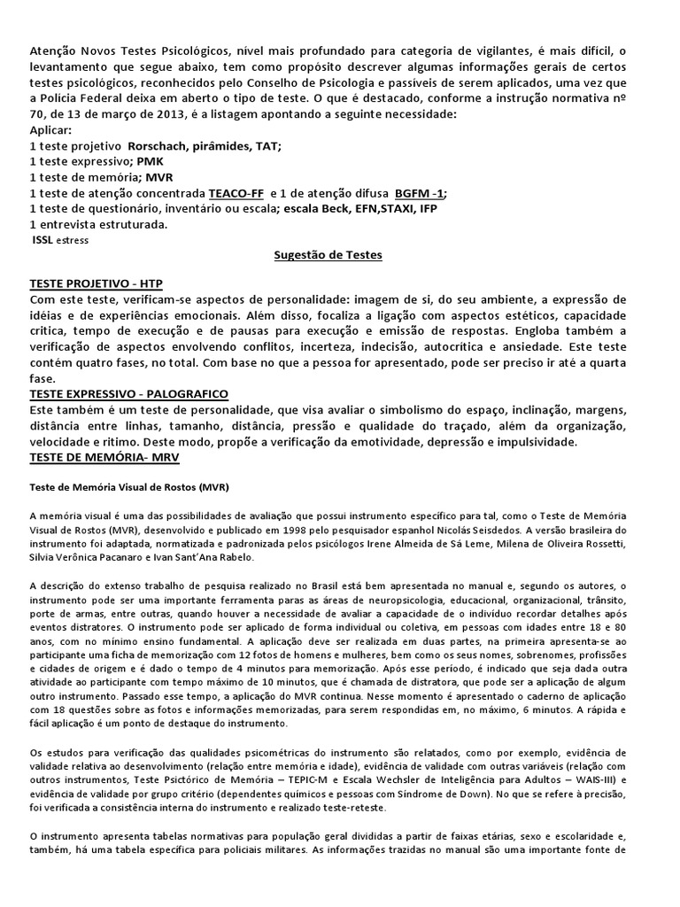 testes-psicol-gicos-para-vigilantes-pdf-mem-ria-psicologia