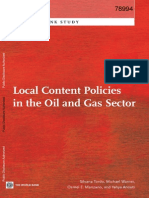 Local Content Policies in The Oil and Gas Sector