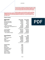 Sample Company Balance Sheet: Analtemplate