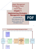 Implementing Strategies: Management Issues: Strategic Management Concepts & Cases