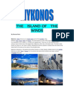 Mykonos The Island of The Winds
