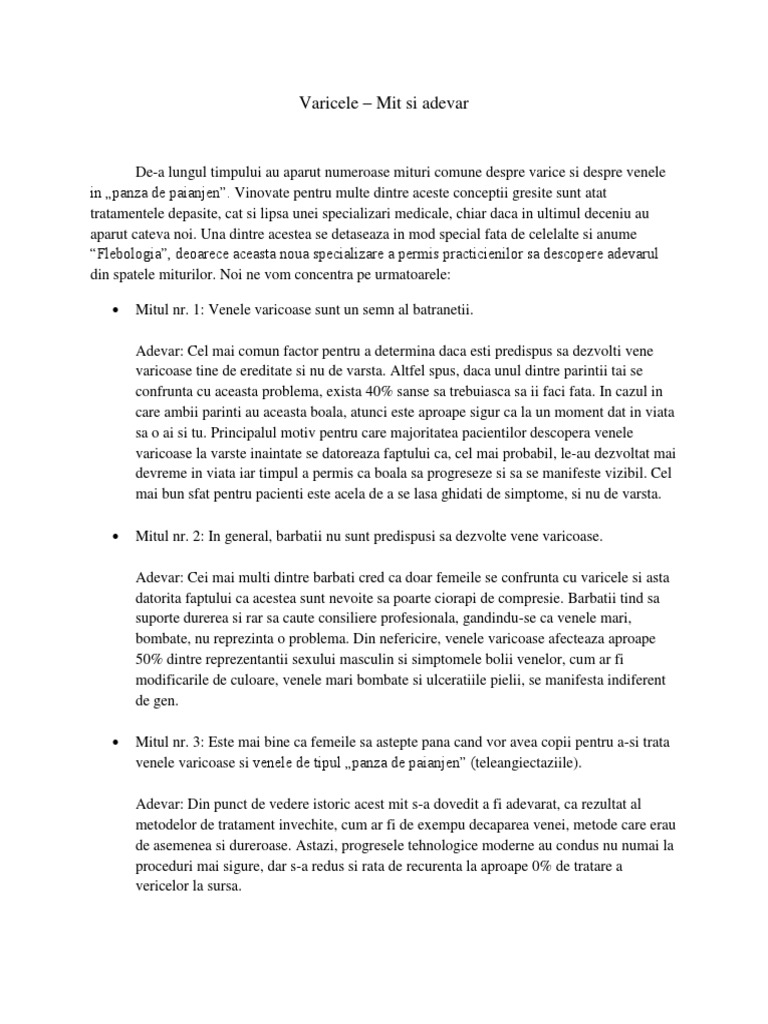 Varicele - Mit Si Adevar | PDF