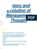Evolution of Managment Thought1