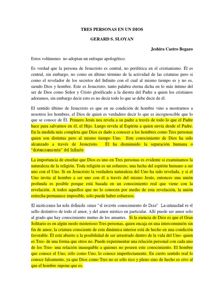 Libro Dios Uno En Tres Personas Descargar Gratis Pdf Espíritu Santo