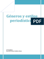 Géneros y Estilos Periodísticos