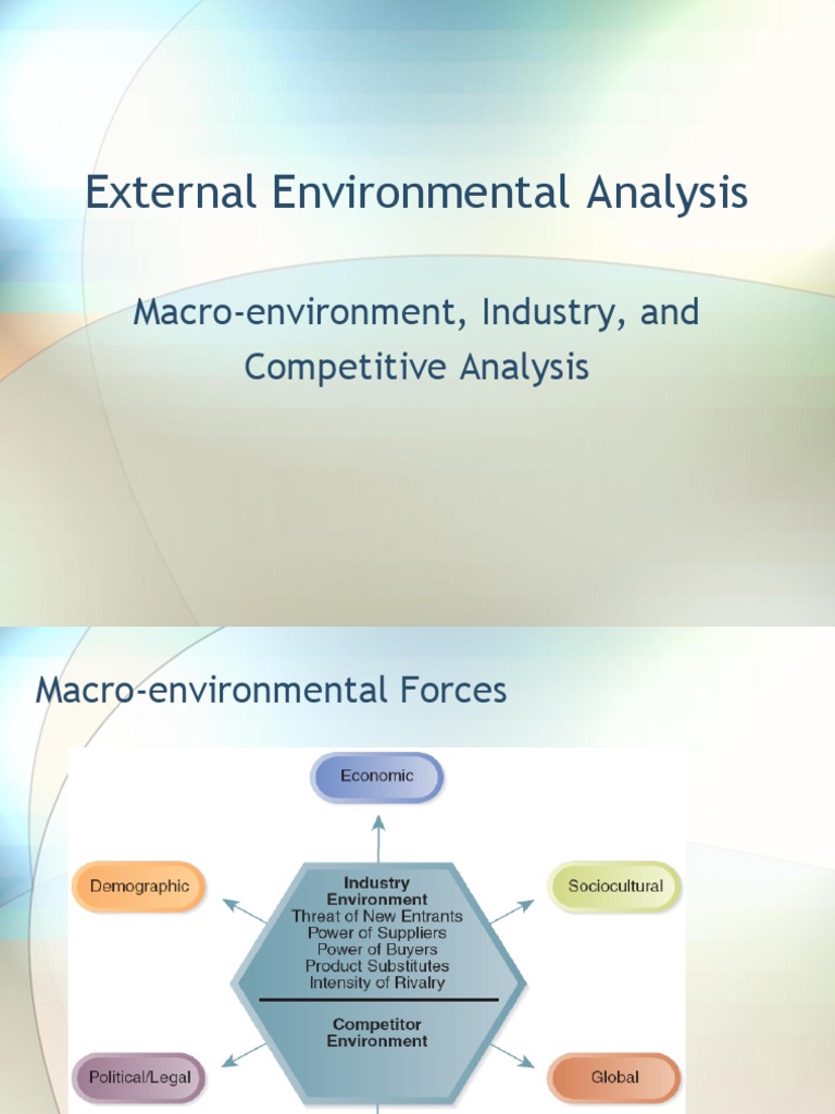 External Environmental Analysis | PDF