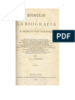 Sarmiento - Bosquejo de La Biografía de Vélez Saarsfield