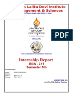 Internship Report: Lingaya's Lalita Devi Institute of Management & Sciences