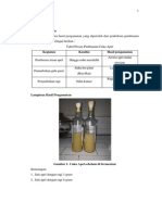 Hasil Pengamatan Cuka Apel