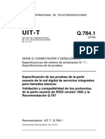 Pruebas de Llamadas Basicas T REC Q.784.1 199607 I!!PDF S