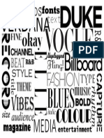 Fonts Mood Board